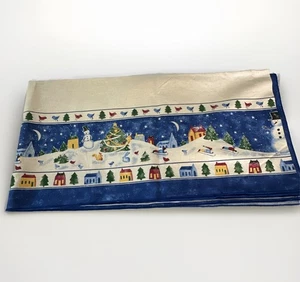 NIKKO Winter Wonderland by Deb Mores 60” x 104” Baumwolle Tischdecke NEU seltener Fund - Bild 1 von 8