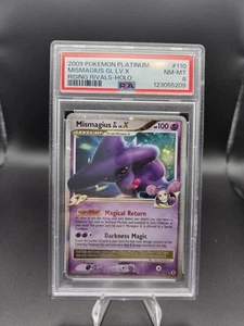 2009 POKEMON PLATINUM RISING RIVALS MISMAGIUS GL LV.X #110 PSA 8 NM - Picture 1 of 4