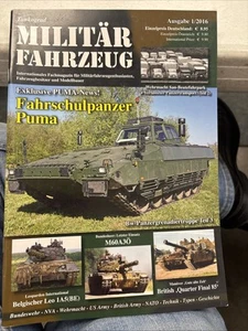 2016 Militar Fahrzeug Magazine: Fahrschulpanzer Puma M60A3Ö Belgischer Leo 1A5 - Picture 1 of 12