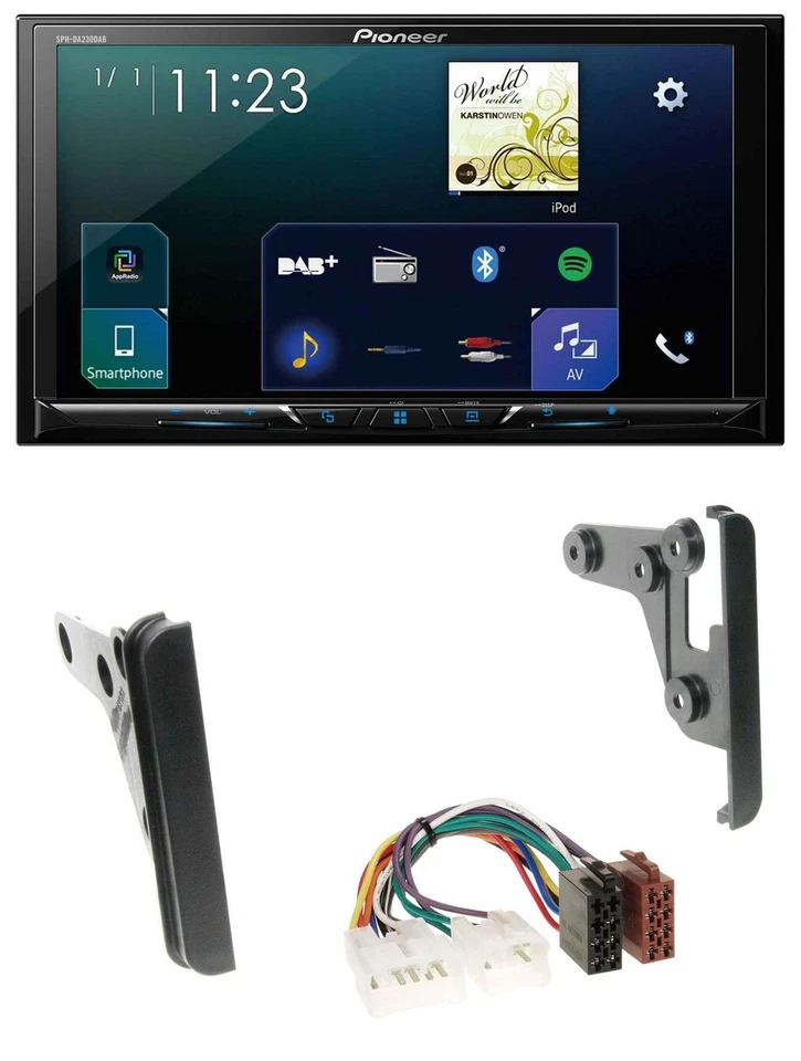 Pioneer MP3 Bluetooth USB 2DIN DAB Autoradio für Toyota Highlander Matrix RAV 4 - Bild 1 von 4