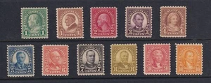 1923-5 Rotary press Sc 581-591 VF+ MNH nice OG perf 10, set 11 complete (L3 - Picture 1 of 1