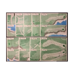 APBA Board Games Golf - "Pebble Beach" Pebble Beach Course Bag VG+ - Picture 1 of 1