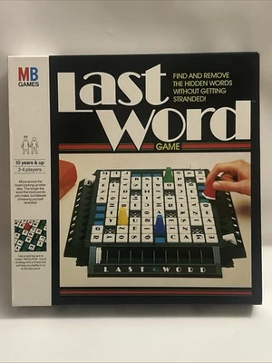 Last Word Board Game MB Games Vintage 1986 100% Complete Rare - Image 1 of 4