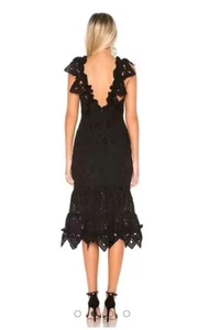 Shona Joy Dress Size AU 8/US 4 "Viola" Cotton Lace Broderie Midi Cocktal/Wedding - Picture 1 of 17