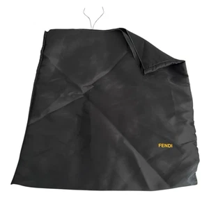 Authentic Large Black Fendi Dust Bag Storage Bag 22”x19.5” Italy 100% Polyester - Picture 1 of 12