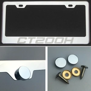 CT200h Grabado Láser Pulido Acero Inoxidable Marco de Placa Cromo Tapón de Tornillo - Imagen 1 de 12