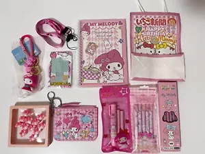 Sanrio Kawaii 9pcs My Melody Gift Bundle Stationary Gift Set New - Picture 1 of 2