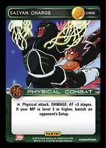 DBZ Dragon Ball Z TCG Card Panini Movie Collection C52 Saiyan Charge - Picture 1 of 1