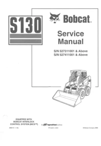 Manual de servicio Bobcat S130 | Cargador | CD O USB - Imagen 1 de 14