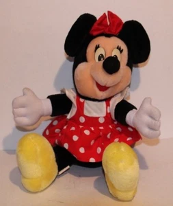 VINTAGE AUTHENTIC DISNEY MINNIE MOUSE RED DRESS 14" STUFFED ANIMAL PLUSH TOY - Picture 1 of 12