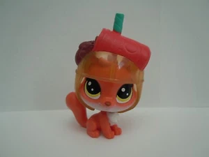 Littlest Pet Shop LPS 4-178 Thirsty Fox Soda Pop Hat Slushie Squad - Picture 1 of 5