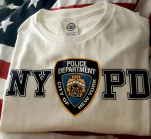 3XL _ US Police Natinal Security T-Shirts: NYPD weiß New York Police Dept Law - Bild 1 von 1