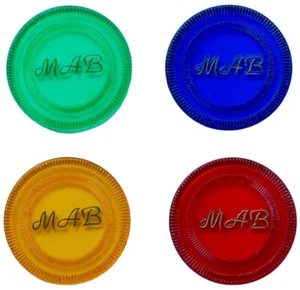 Juego de cartas de póquer de colección rojo verde amarillo azul - 1 de cada color 4 MAB - Imagen 1 de 8