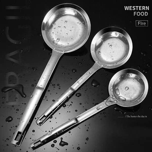 Kitchen Stainless Steel Fat Skimmer Spoon Fine Mesh Strainer Ladle Oil Frying - Picture 1 of 15