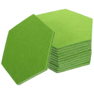 12 Pcs Soundproof Felt Decorative Panel Tiles Bulletin Board Office - Picture 1 of 12