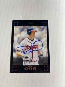 Atlanta Braves PETE ORR Signed Card