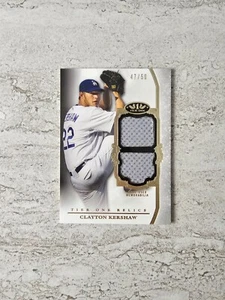 2013 Topps Tier One Relics Clayton Kershaw Game Used Jersey 47/50 - Picture 1 of 3