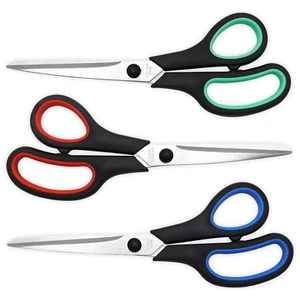 3 Professional Tailor Scissors Heavy Duty MultiPurpose Upholstery Sewing Fabric - Picture 1 of 7