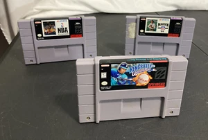 Super Nintendo SNES Lot Ken Griffey Jr.'s Winning Run NBA Showdown Madden NFL 94 - Bild 1 von 5