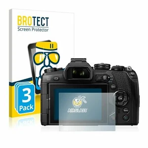Olympus OM-D E-M1 Mark II, 3 x BROTECT® AirGlass® Premium Glass Screen Protector - Picture 1 of 8