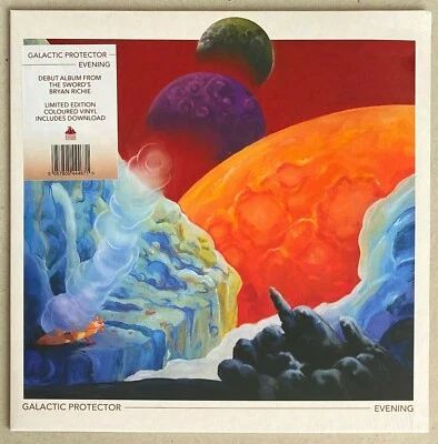 GALACTIC PROTECTOR * EVENING * UK LIMITED RED/CREAM VINYL * 400 ONLY! * BN&M! - Image 1 of 4