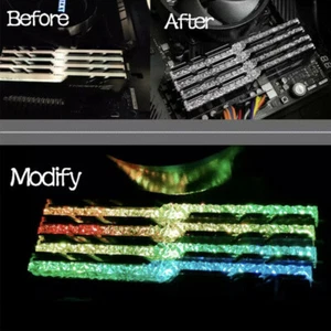 4PCS Mod RAM Light Guide Bar Kit G Skill Trident Z RGB to Royal Series Band FR