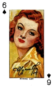 Tarjeta coleccionable de Myrna Loy-Screen Legends - Imagen 1 de 2
