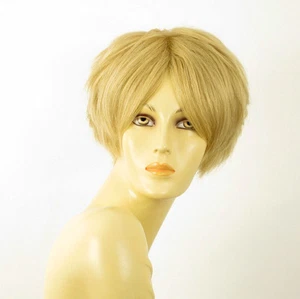 women's wig 100% natural hair short blonde ref WANDA 22 - Picture 1 of 9