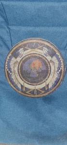 Vintage Northwest Coast Haida First Nations Signed Hand Drum Native American - Picture 1 of 3