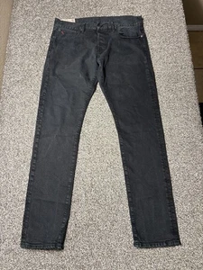 Polo Ralph Lauren Sullivan Jeans Mens 34x32 Black Denim Slim Stretch - Picture 1 of 16