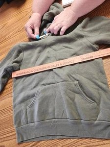 Army Green Hoodie L/S Sweatshirt, Youth Size L - Picture 1 of 3