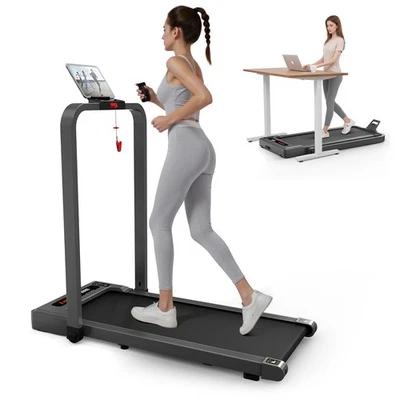 Almohadilla para caminar con manillar, cinta de correr plegable mini debajo del escritorio cinta de correr pared... Foto 1 de 4