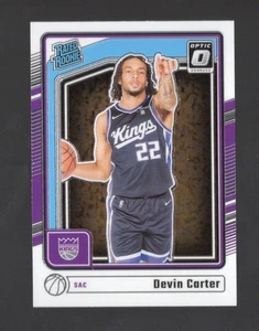 2024-25 Donruss Optic Devin Carter RC Rated Rookie #290 Sacramento Kings - Bild 1 von 3