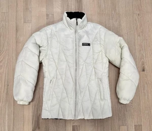 Chaqueta Abrigo eDuck Puffer Talla Grande Marfil Bolsillos Frontales con Cremallera Mangas Largas Forrada - Imagen 1 de 8