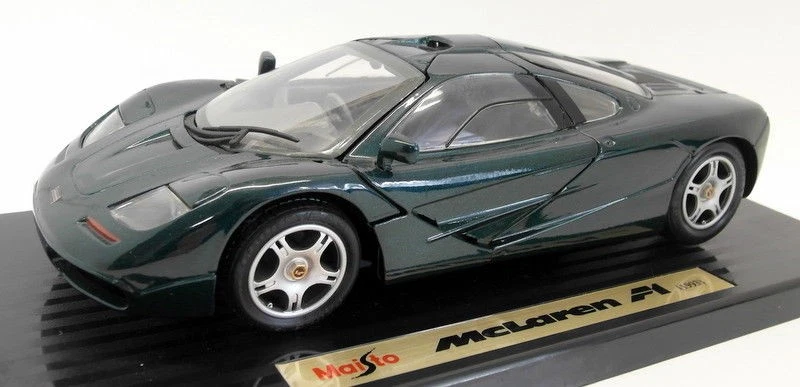 Maisto 1/18 比例压铸 - 31810 McLaren F1 1993 Met 绿色模型车 — 第 1/4 张图片