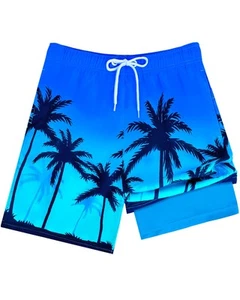 Boys Swim Trunks Size 10-12 with Compression Liner Boy Swim Shorts Quick Dry ... - Picture 1 of 6