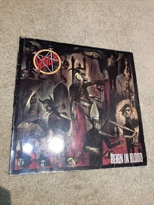 Slayer Reign In Blood 1986 Germany LP Geffen Records Metallica Megadeth Pantera - Picture 1 of 9
