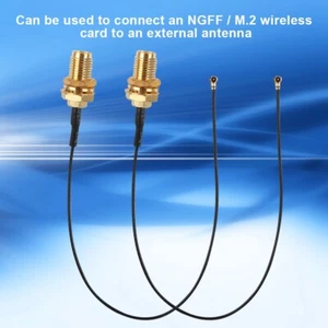 Câble IPX U.FL de 2 pièces pour carte réseau extension WiFi NGFF/M.2 module sans fil TOG - Photo 1/8