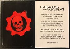 Gears of War 4 Gear Pack Sticker Near Mint Fast Shipping!