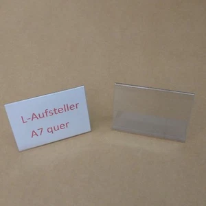 10 L Aufsteller Werbeaufsteller A7 quer 105 x 74 mm Preisschilder Deko Preis - Bild 1 von 1