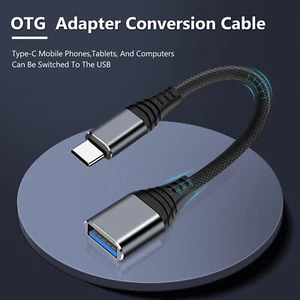 USB-C Type C Male to USB A Female OTG Adapter Converter Charger Cable Data Cord - Picture 1 of 8