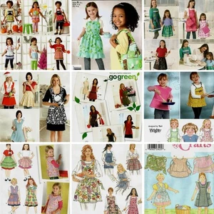 Simplicity Schürzen Nähmuster Misses/Kinder/Mädchen Größen Ihrer Wahl neu OOP - Bild 1 von 28