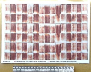 Corrugated Sheet Paper (Rusted) for O Gauge (1:48) - A4 - Picture 1 of 6
