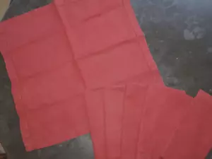 Set of 7 Sferra RICH RED CINNABAR Linen Festival Dinner Napkins 20"sq CLEAN - Picture 1 of 5
