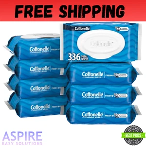 Cottonelle FreshFeel Flushable Wet Wipes for Adults and Kids, 8 Flip-Top Packs - Picture 1 of 9