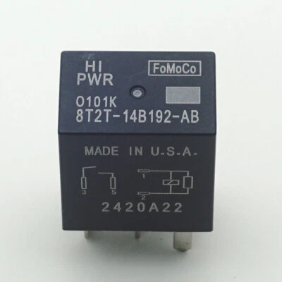 8T2T-14B192-AB 12VDC FoMoCo Automotive Relay  4 Pins x 1PC NEW - Image 1 of 4