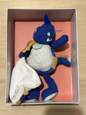 Peluche Doudou et Compagnie Paris Dino Dinosaurio Azul Lovey Con Manta Nuevo en Caja Foto 1 de 2