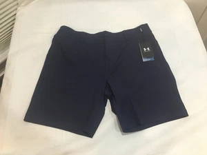 NWT $80.00 Under Armour Golf Mens Iso-Chill Shorts Navy Blue Size 38 - Picture 1 of 2