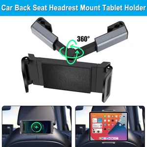 360° Car Back Seat Headrest Mount Tablet Holder for 4.7-12.9" iPad Phone Samsung - Picture 1 of 12