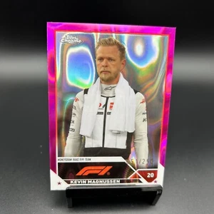 2023 Topps Chrome F1 #50 Kevin Magnussen Fuchsia Lava /250 Moneygram Haas - Picture 1 of 2